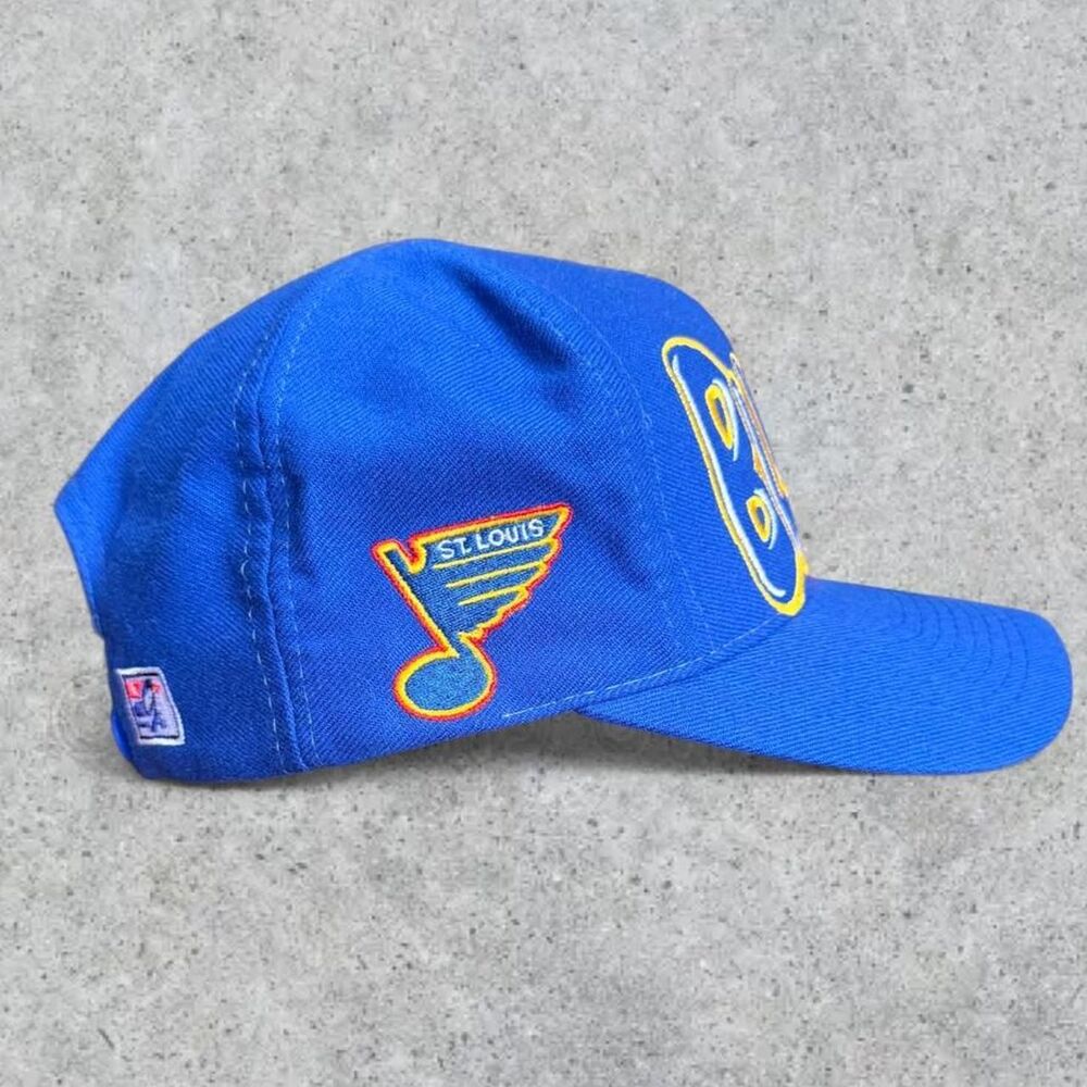 Vintage 90’s St. Louis Blues Hockey The Game Big Logo Snapback Hat - Picture 3 of 8